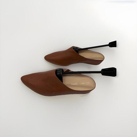 Clarks Shoes - Clarks Womens Pointed Slip On Dress Shoes Size 10 Brown Comfort Cushion NEW